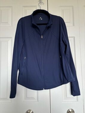 Tuff Athletics Navy Full-Zip Utility Jacket